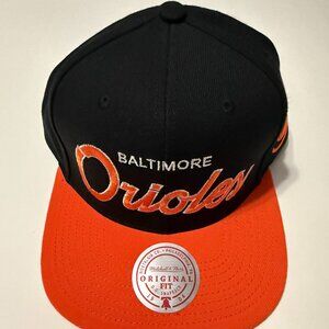 Mitchell & Ness Original Fit Baltimore Orioles Snapback Cap Hat NWT